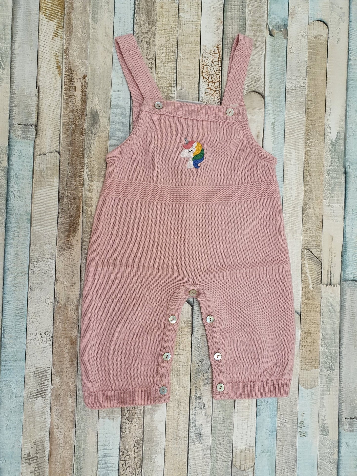 Knitted Baby Girls Dungaree - Nana B Baby & Childrenswear Boutique