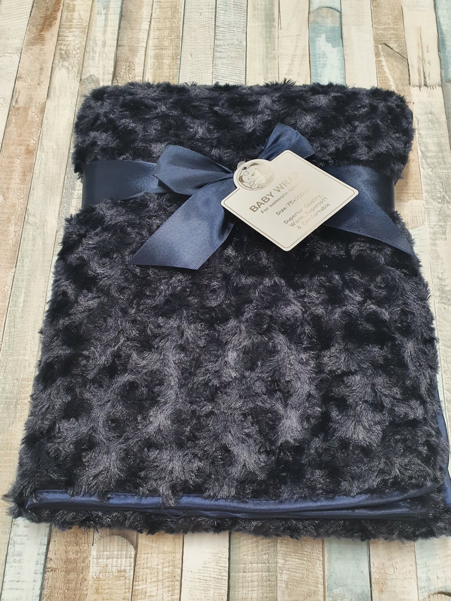 Navy Soft "Rose Style" Baby Wrap - Nana B Baby & Childrenswear Boutique
