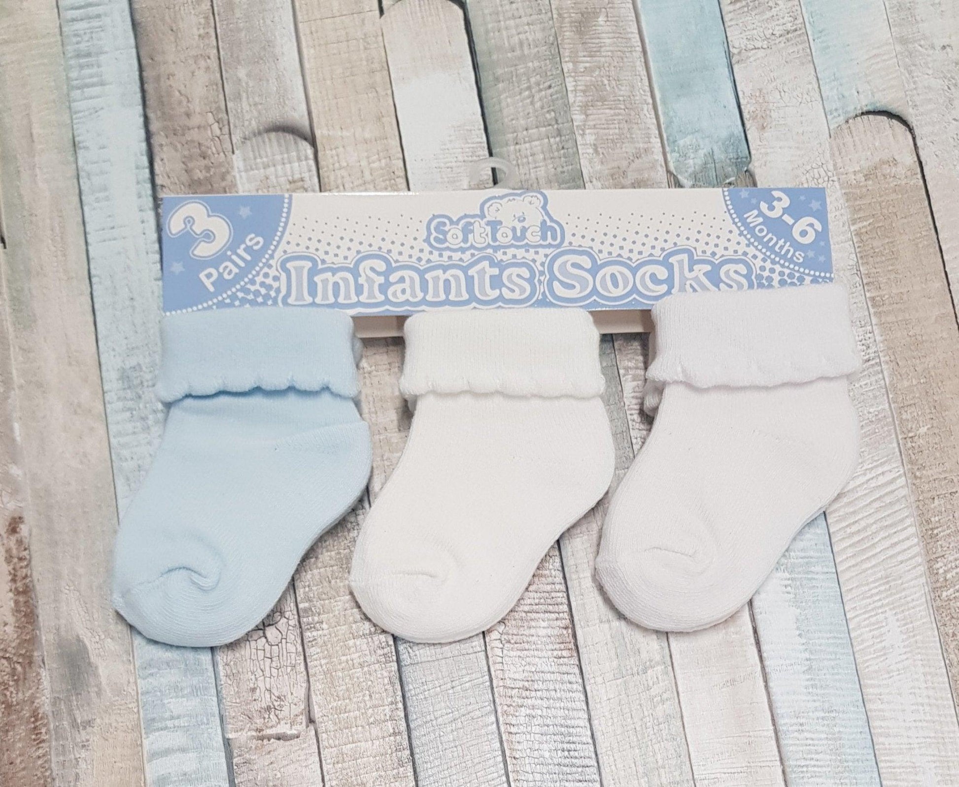 Pack Of 3 Baby Turn Down Socks - Nana B Baby & Childrenswear Boutique