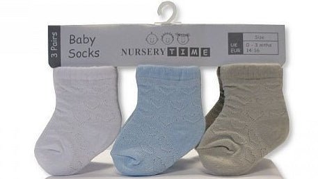 Pack Of 3 "Heart" Design Socks - Nana B Baby & Childrenswear Boutique