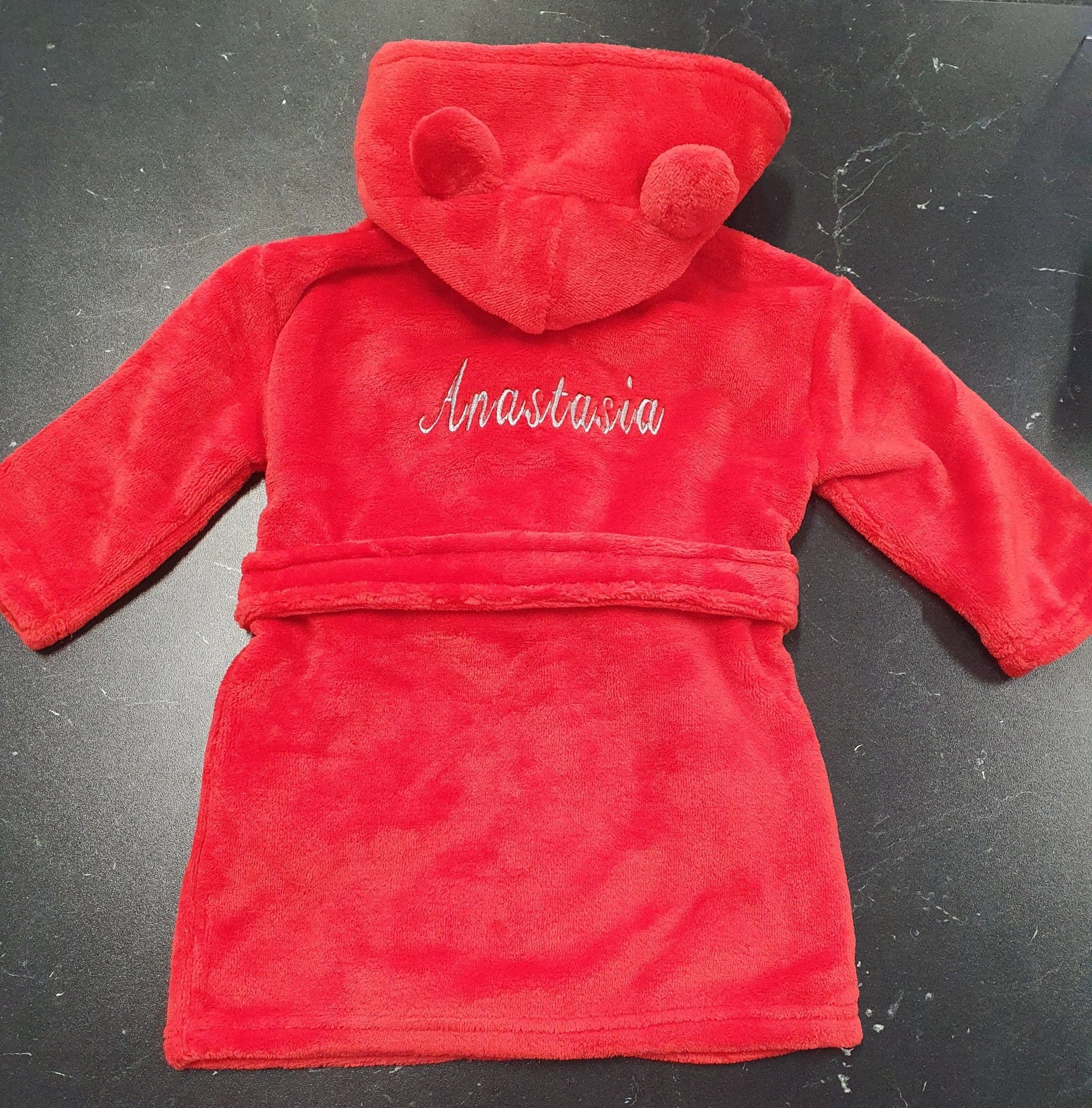 Personalised Red Dressing Gown - Nana B Baby & Childrenswear Boutique