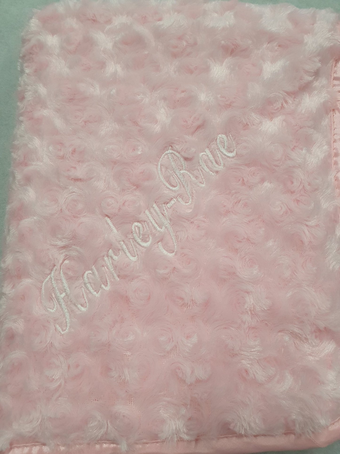 Personalised Soft Rose Baby Wrap /Blanket - Nana B Baby & Childrenswear Boutique