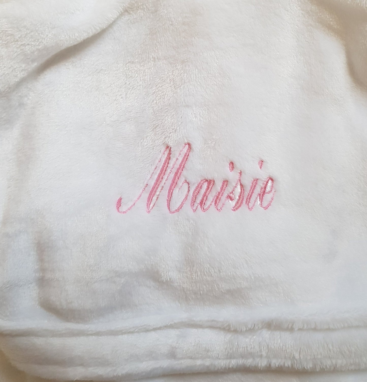 Personalised White Baby Hooded Dressing Gown - Nana B Baby & Childrenswear Boutique