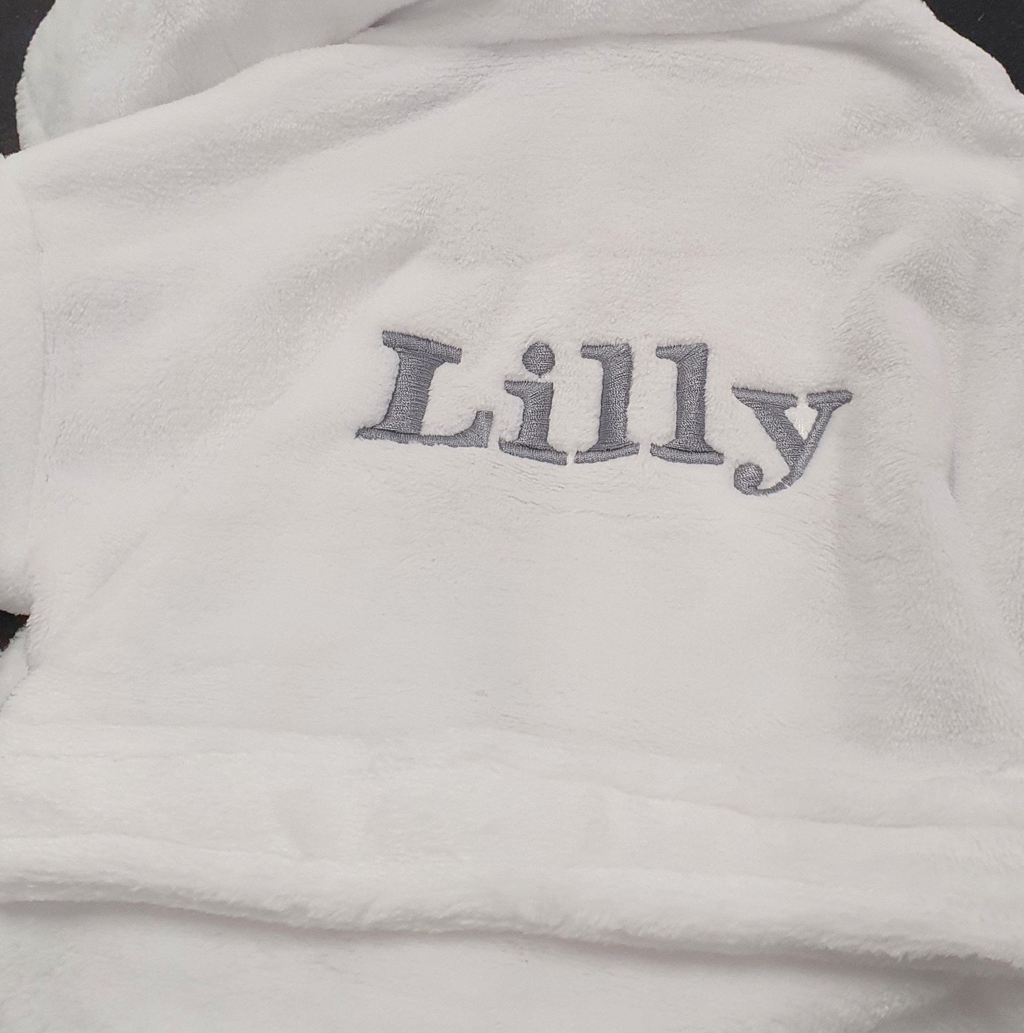 Personalised White Baby Hooded Dressing Gown - Nana B Baby & Childrenswear Boutique