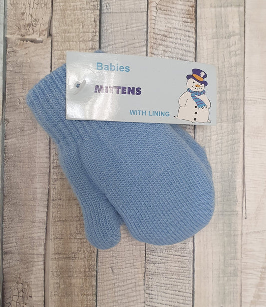 Pesci Plain Knitted Mittens With Lining - Nana B Baby & Childrenswear Boutique