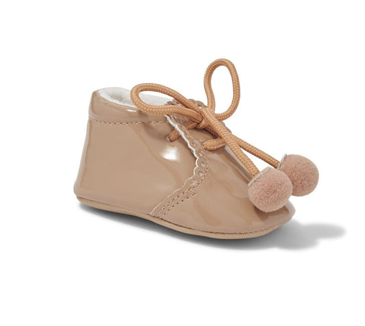 Sevva Beige Pom Pom Shoe - Nana B Baby & Childrenswear Boutique