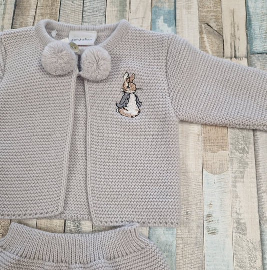 Unisex Pebble Grey Pom Set - Nana B Baby & Childrenswear Boutique