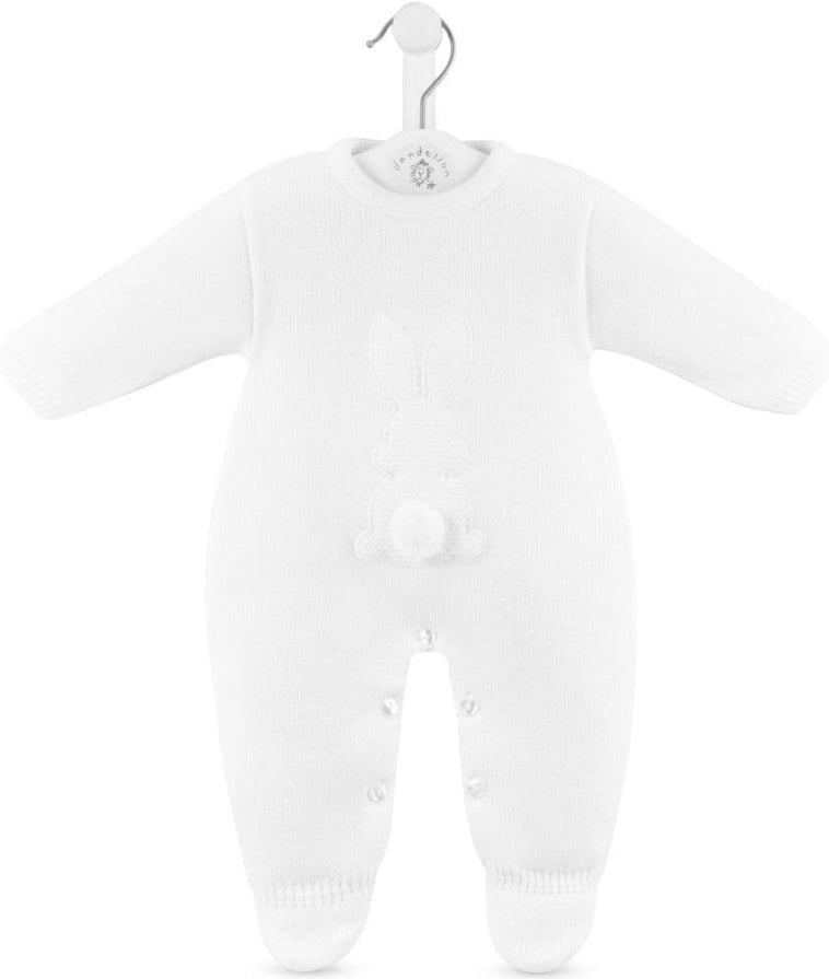 Unisex White Bobtail Onesie - Nana B Baby & Childrenswear Boutique
